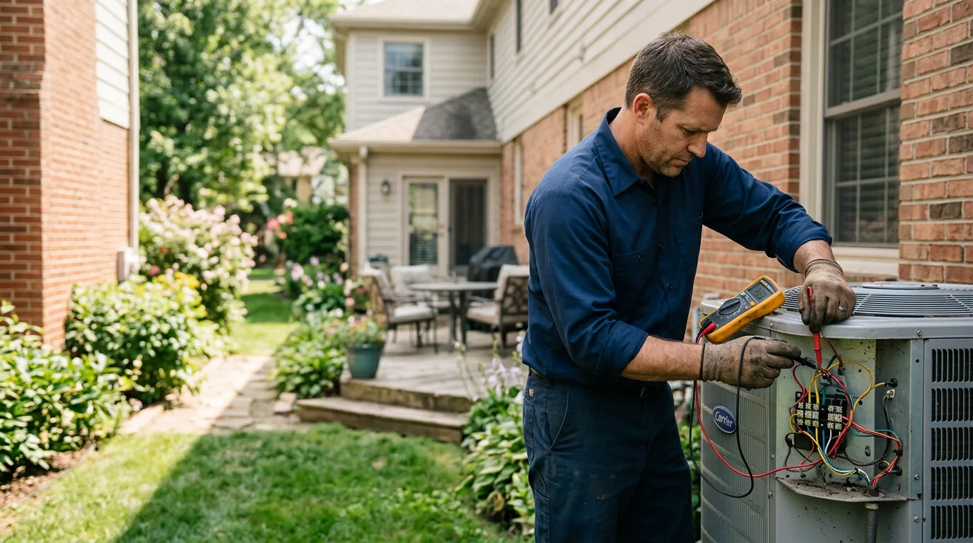 HVAC technician working near Port Isabel, TX